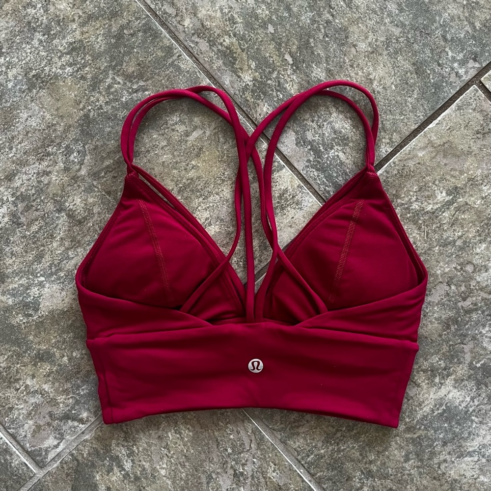 Lululemon Ruby Red Pushing Limits Bra - image 6
